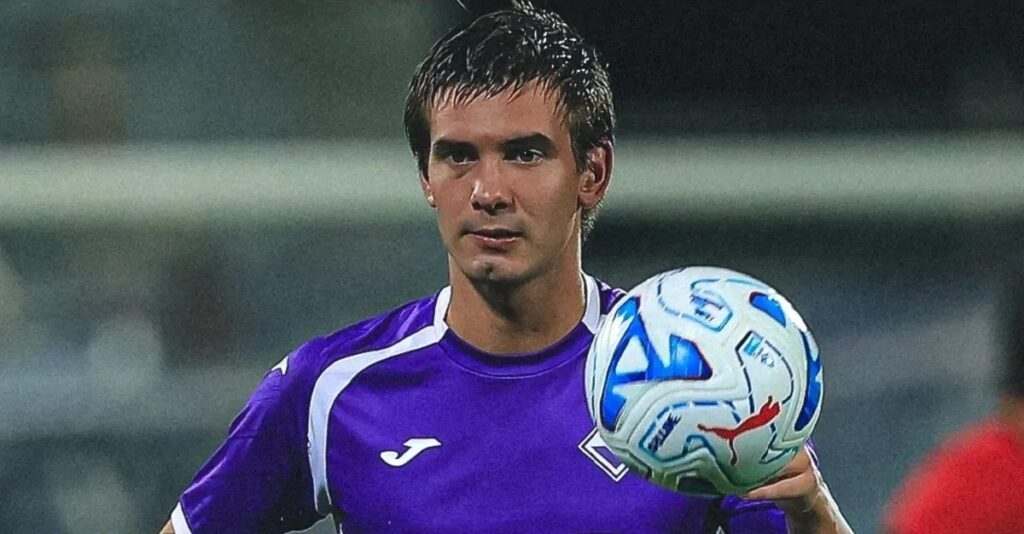 Franco Mastantuono — aquecimento Fiorentina